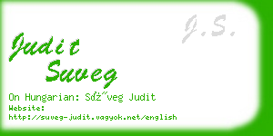 judit suveg business card